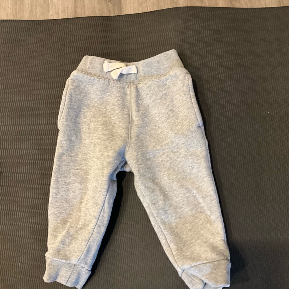 Heather Gray Elastic Cuff Sweatpants